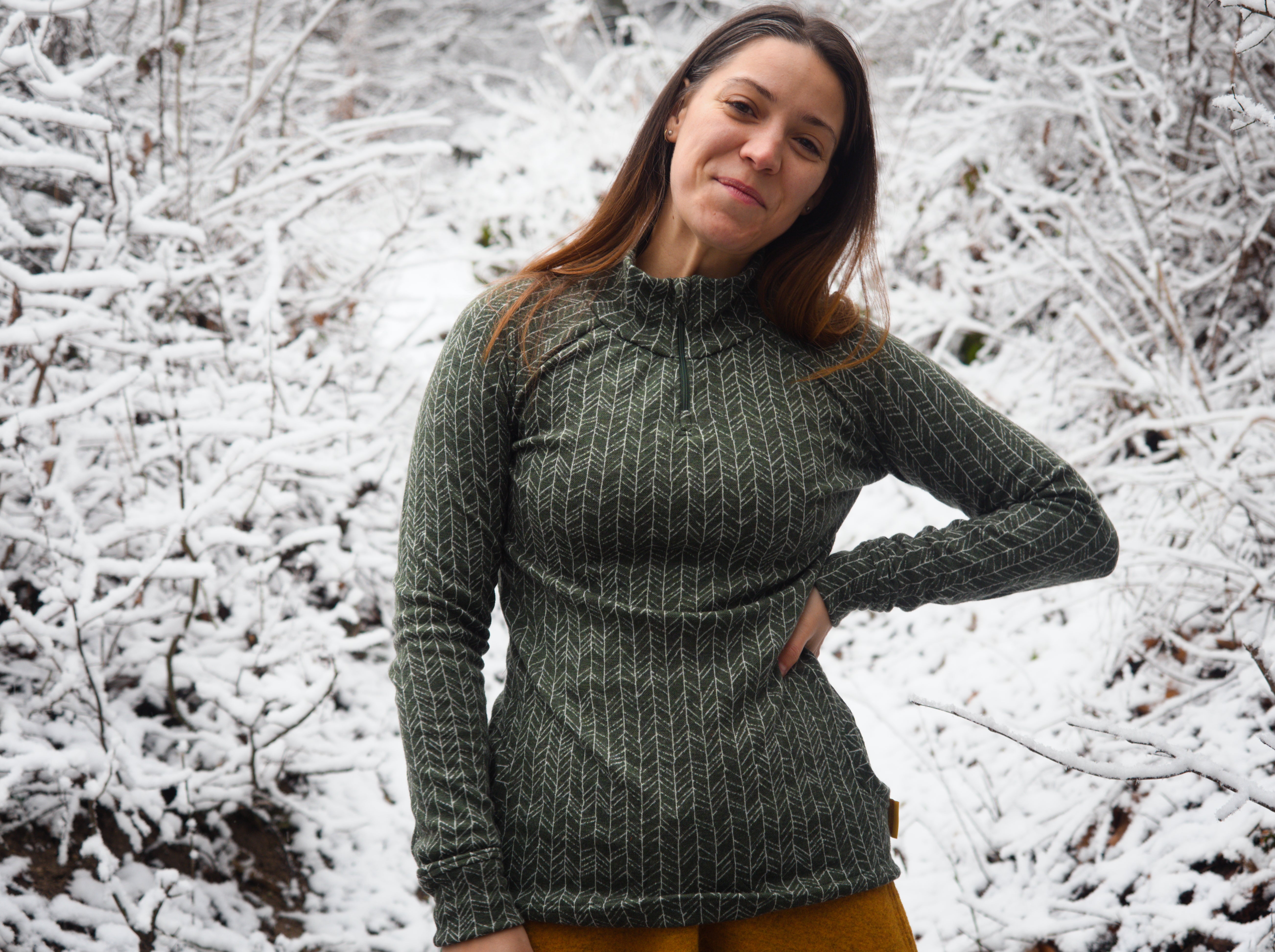 Half Zip Shirt from Merino Wool – Nanka Creative