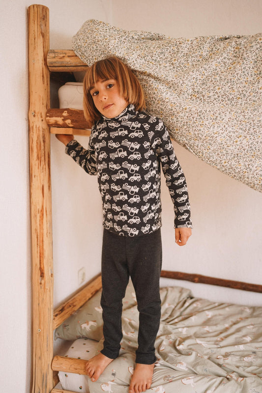 CARS Print Kids Base Layer Set - Top and Leggings
