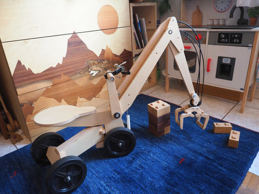 Wooden Excavator for Children