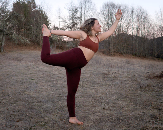 High Waist Merino Leggings | 100% Merino Wool Thermal Pants for Women