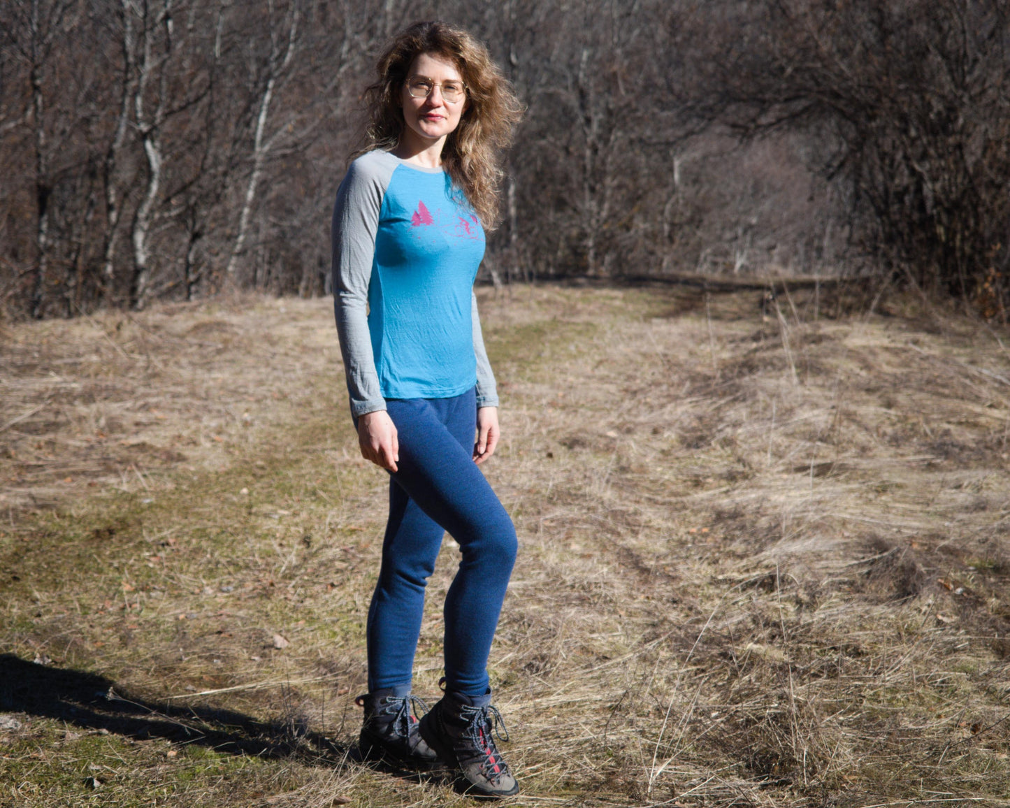High Waist Merino Leggings | 100% Merino Wool Thermal Pants for Women