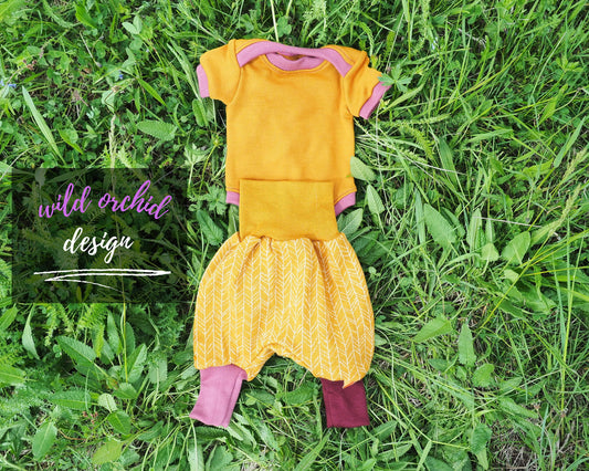 Merino baby set - body, pants and hat