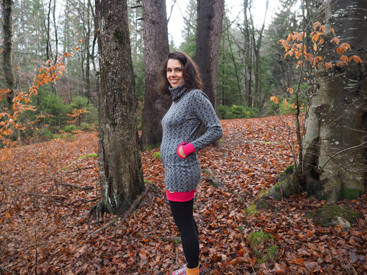 Long Turtleneck Merino Wool Dress