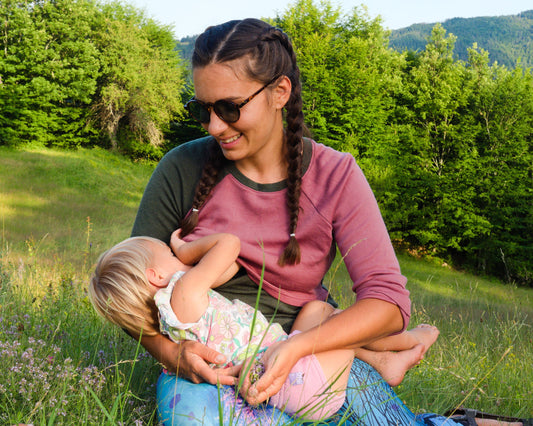 Breastfeeding Shirt from Merino Wool