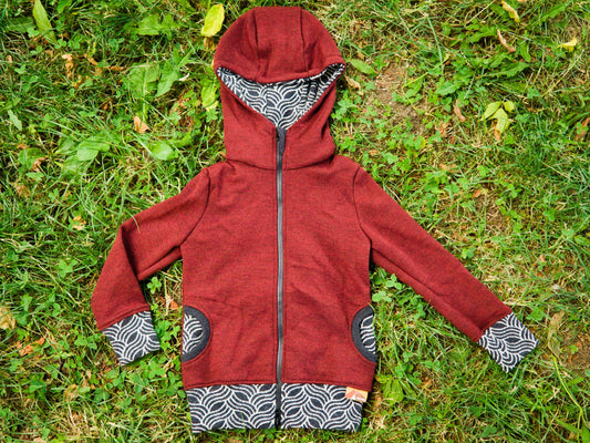 Elegant Kids Merino Sweater with Zipper