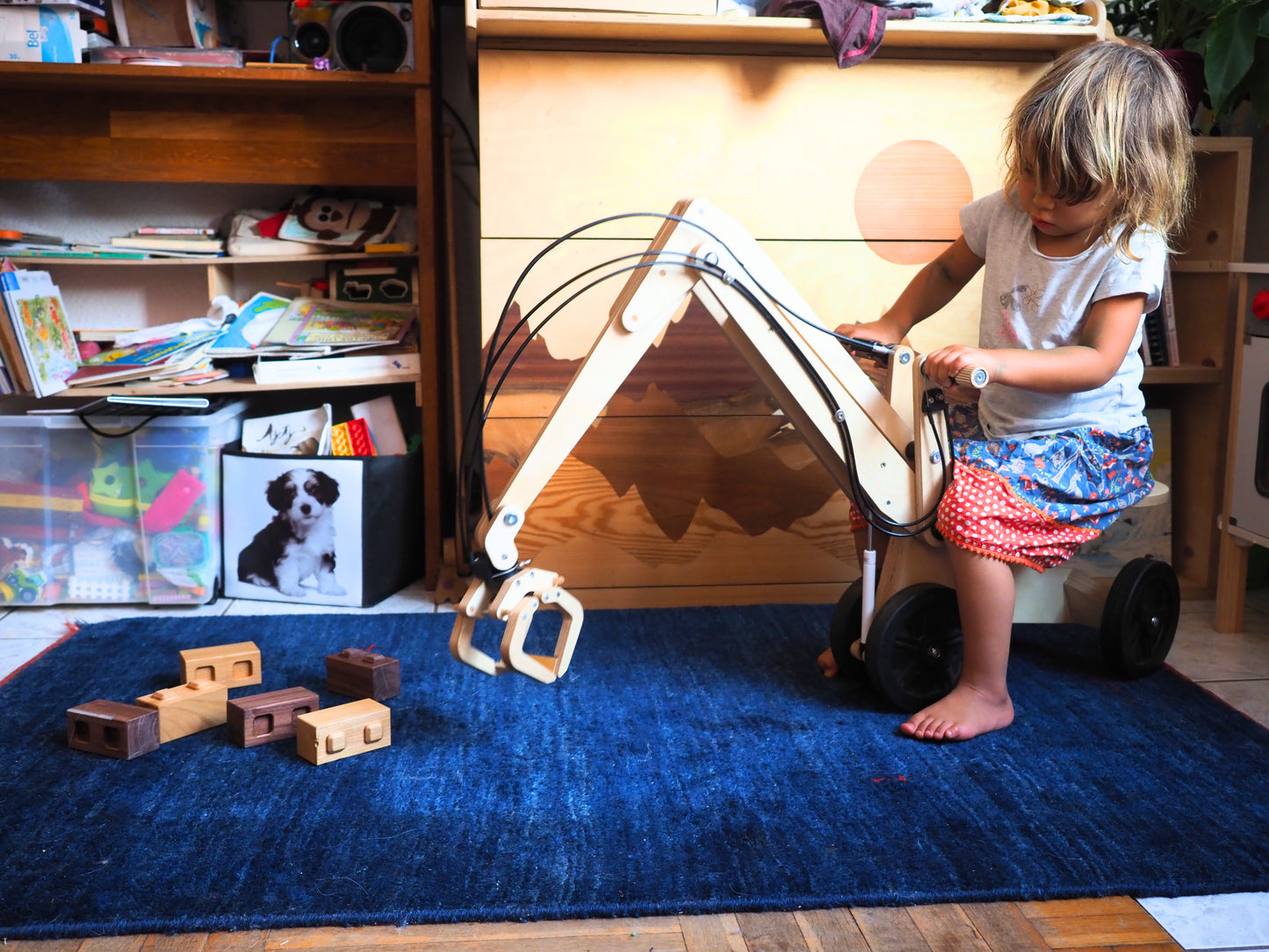 Wooden Excavator for Children