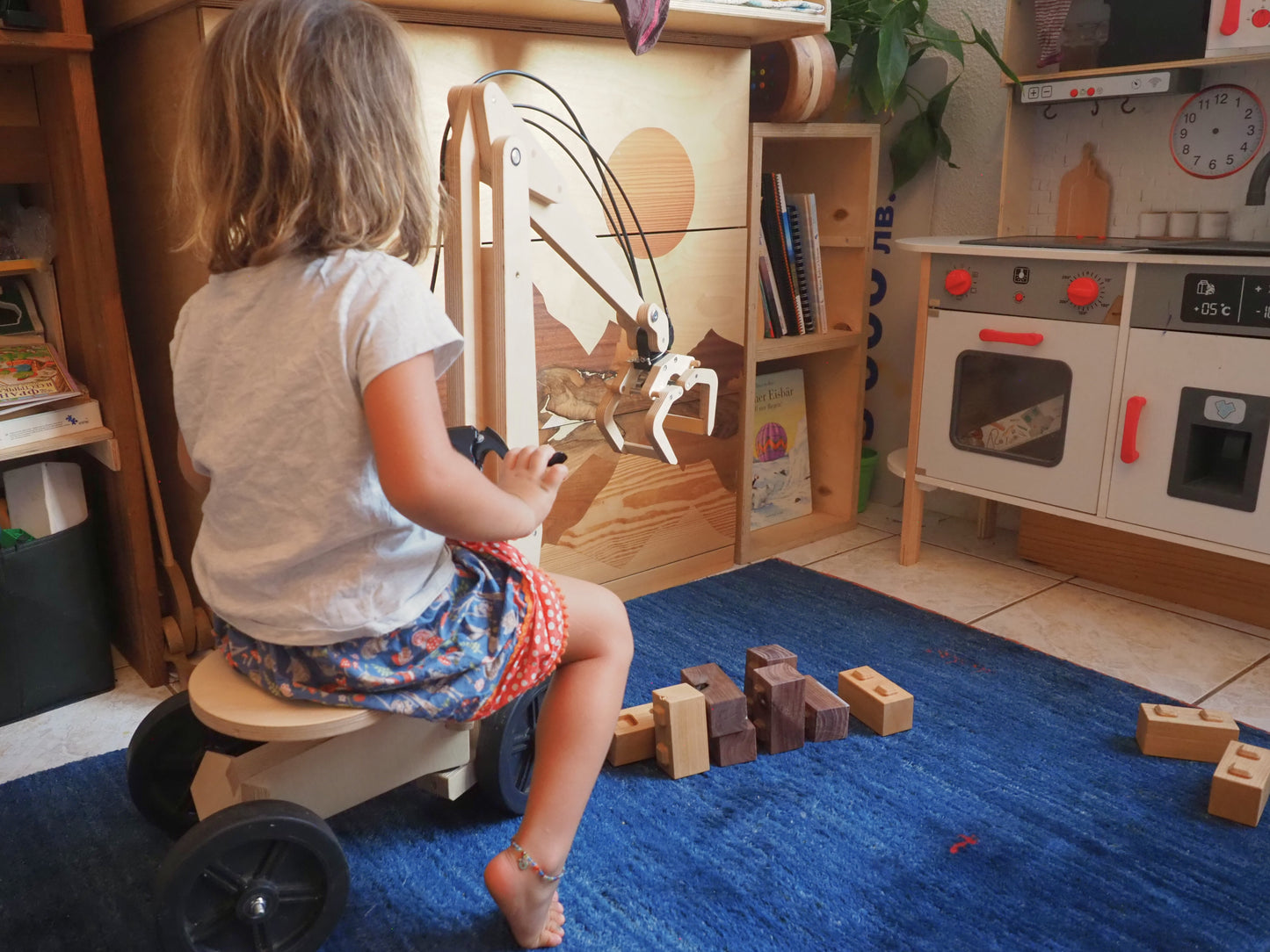 Wooden Excavator for Children