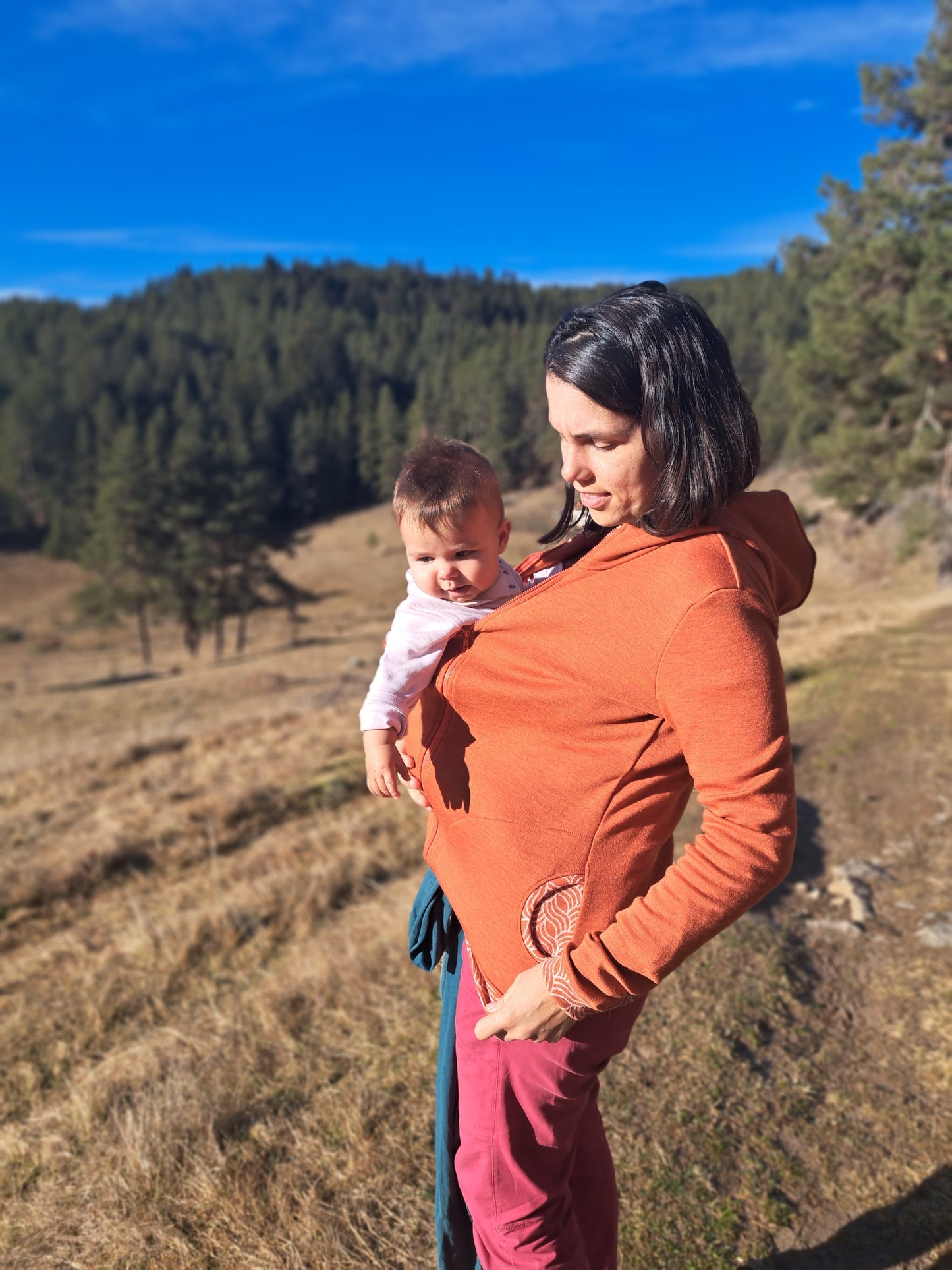 Women's Babywearing Hoodie from Merino Wool