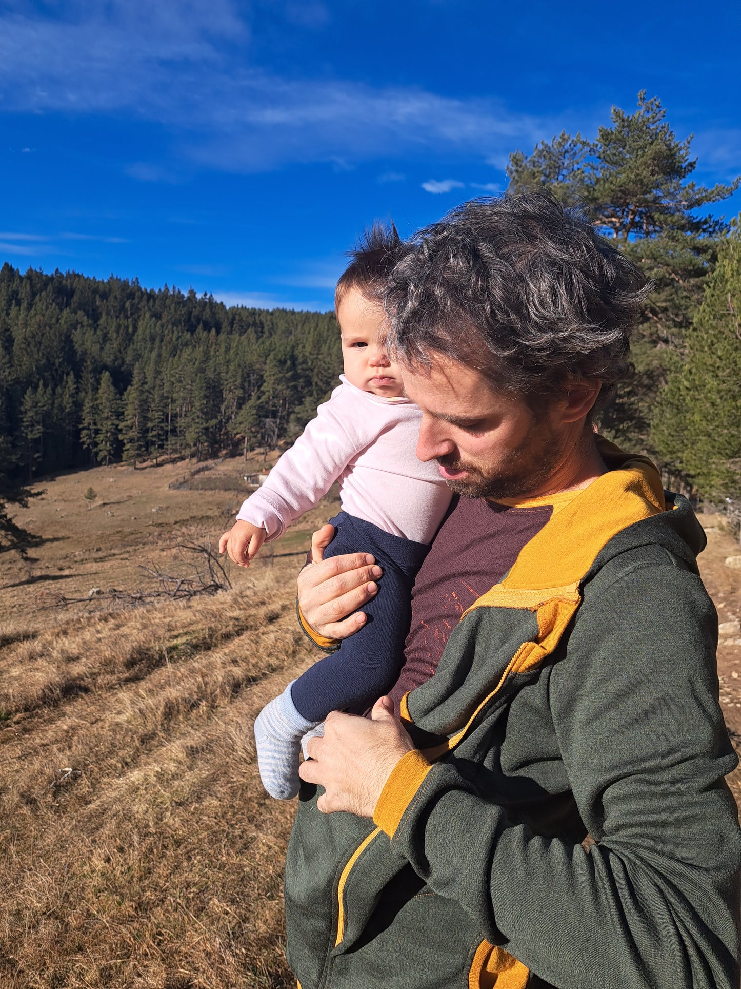 Hoodie aus Merinowolle mit Babytragezusatz