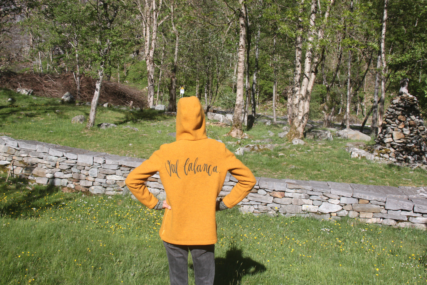 Merinojacke mit Reissverschluss und Taschen
