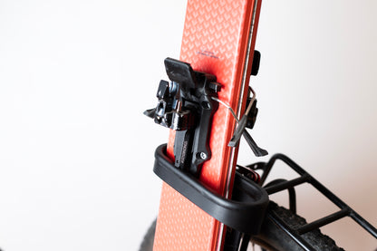 Aluminum ski rack for bike
