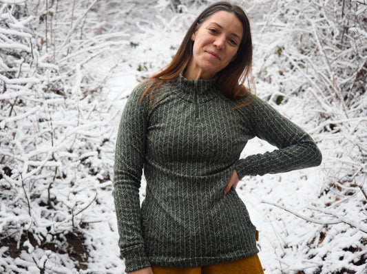 Half Zip Shirt from Merino Wool