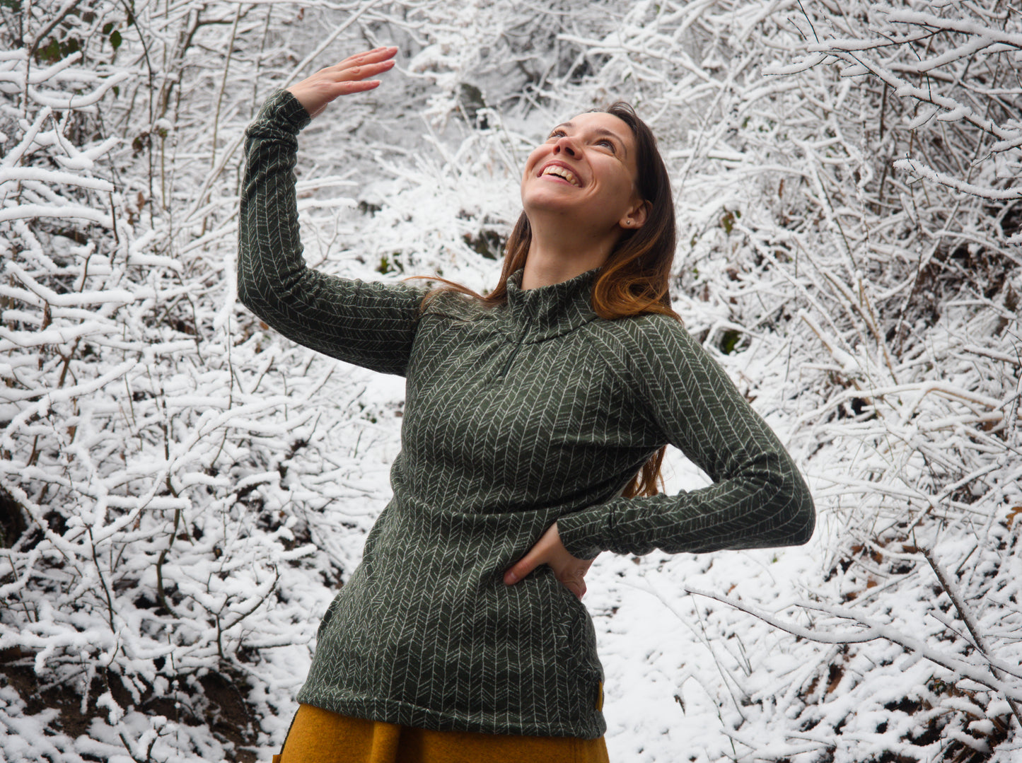 Half Zip Shirt from Merino Wool