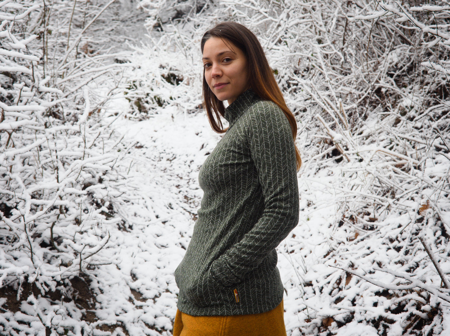 Half Zip Shirt from Merino Wool