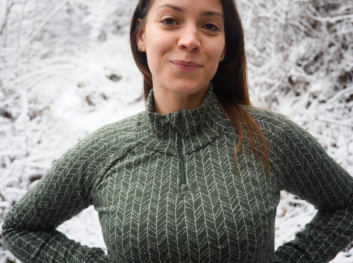 Half Zip Shirt from Merino Wool