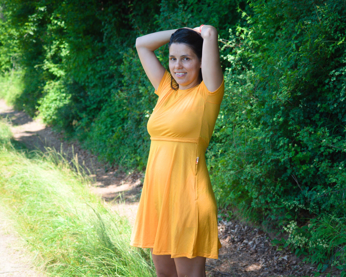 Thin Merino Dress for Breastfeeding
