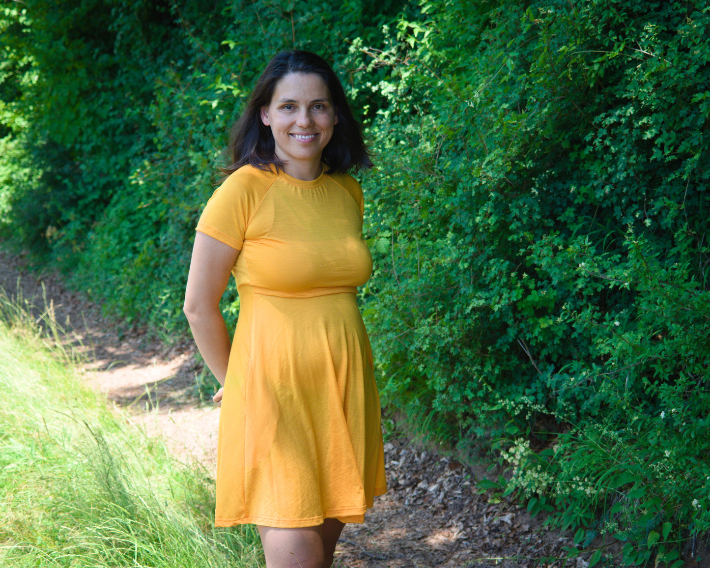 Thin Merino Dress for Breastfeeding