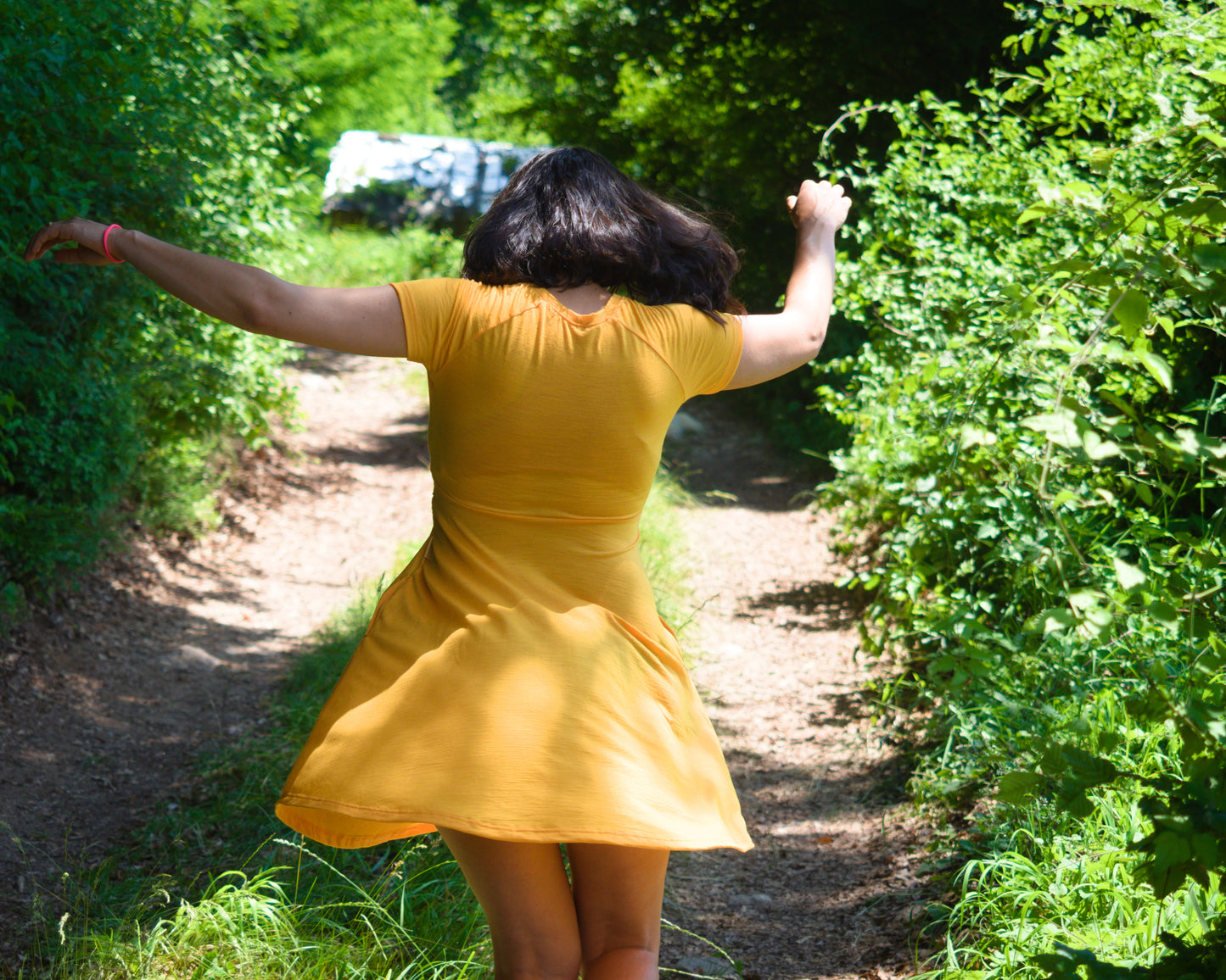 Thin Merino Dress for Breastfeeding
