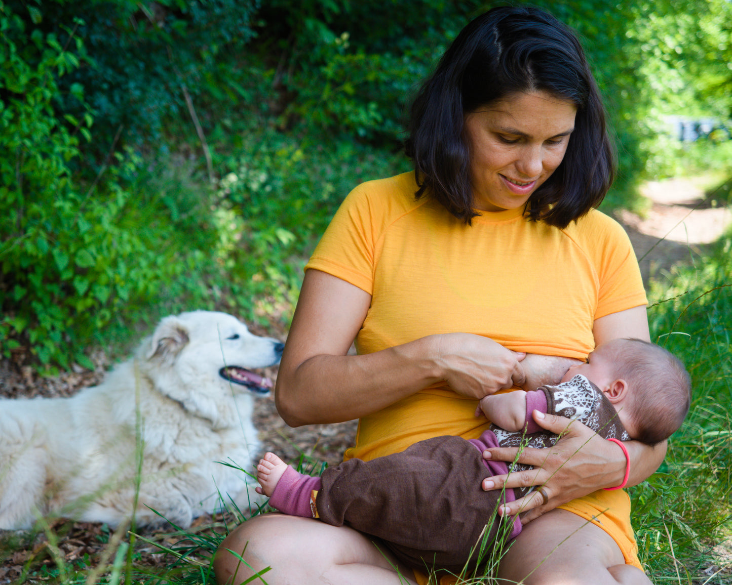 Thin Merino Dress for Breastfeeding