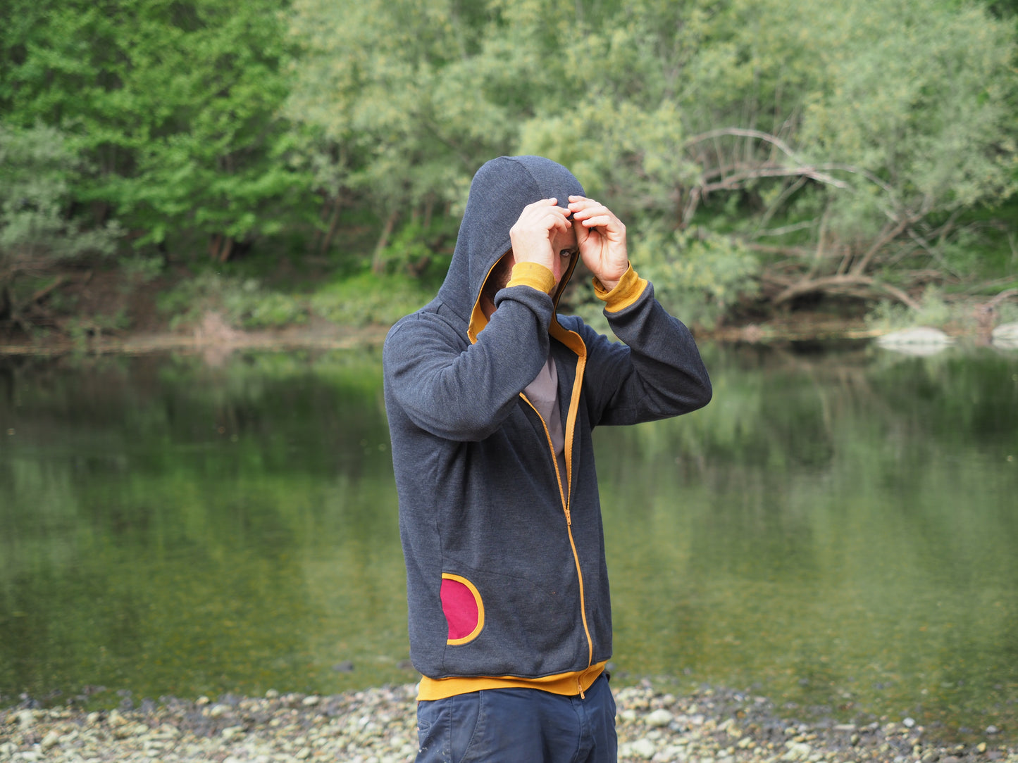 Casual Merino Zip-Up Hoodie
