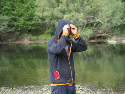 Casual Merino Zip-Up Hoodie