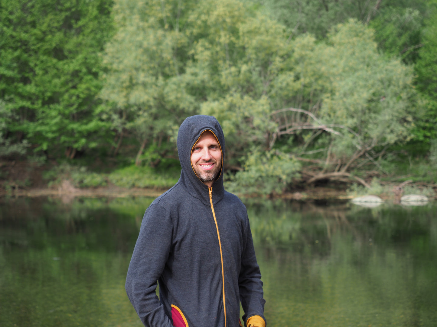 Casual Merino Zip-Up Hoodie