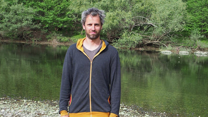 Casual Merino Zip-Up Hoodie