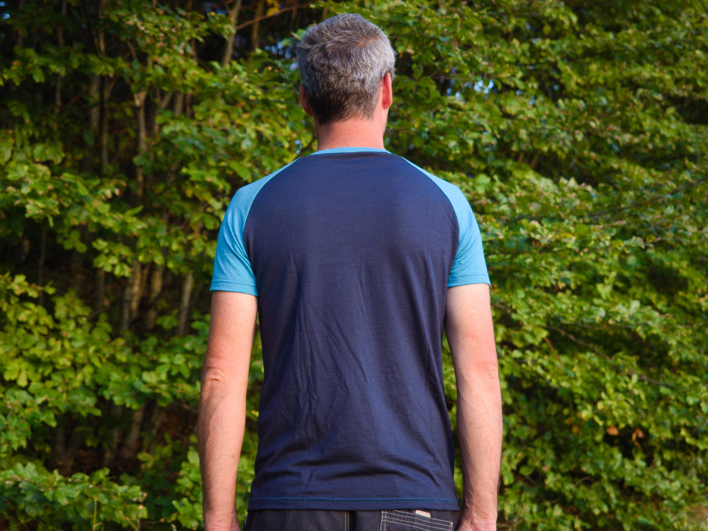 Mountain Print Merino T-shirt for Men